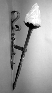 FLAMBEAU AVEC VERRE FLAMME